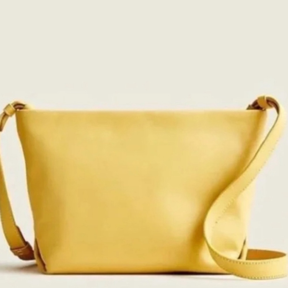 J Crew Oslo bag crossbody MSRP $138, soft yellow NWOT
